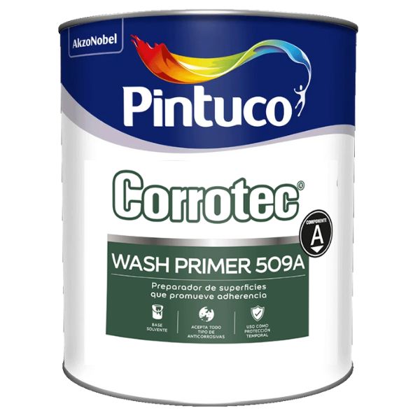Corrotec Wash Primer 509A Parte A Verde Galón
